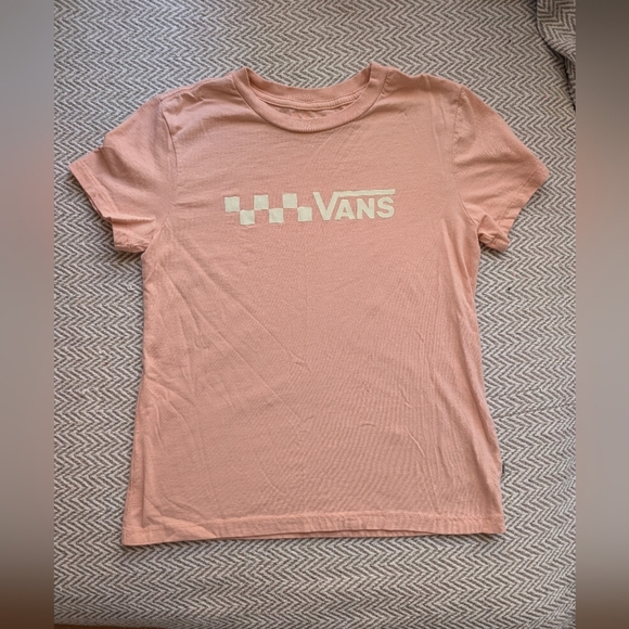 Vans Girls Size Small Pink T-Shirt Like New - Picture 1 of 5